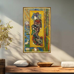 The Courtesan by Van Gogh canvas print with framing options