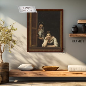 Two Women At A Window, Murillo Two Women, Bartolome Esteban Murillo