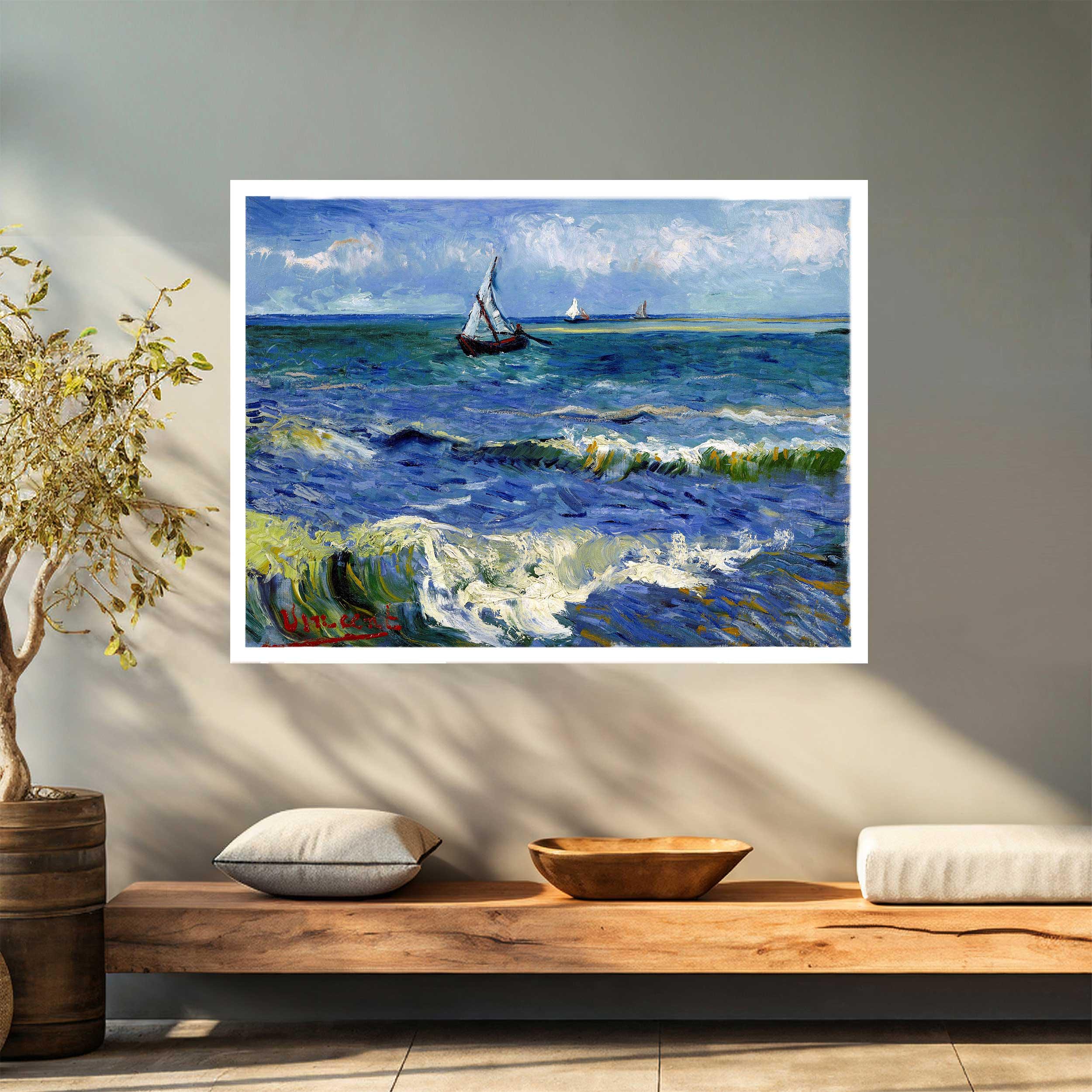 ファン・ゴッホのキャンバス上の「レ・サント・マリー・ド・ラ