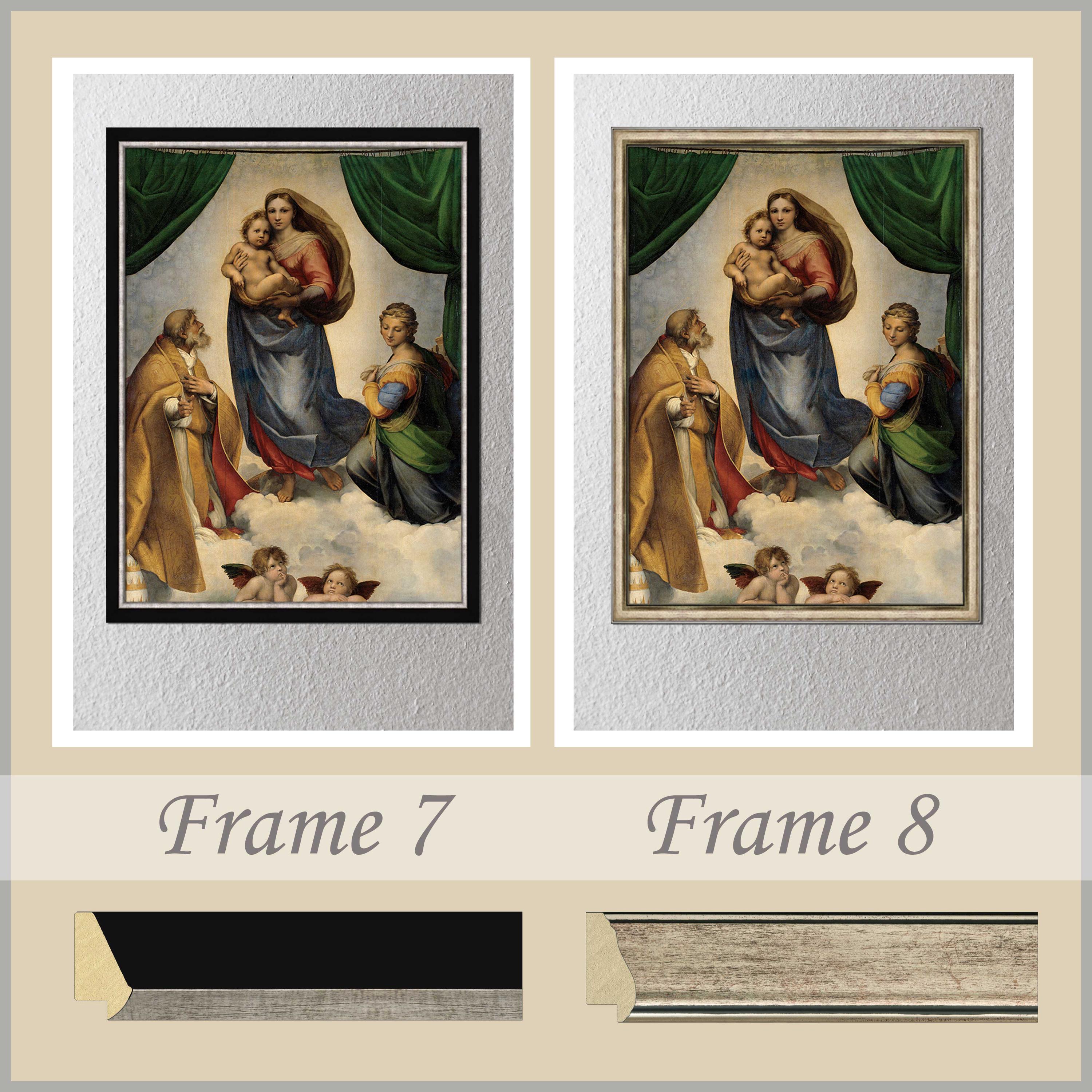The Sistine Madonna by Raphael Sanzio Reproduction Print on Canvas - Etsy, image size:3000x3000