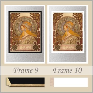 Zodiac by Alphonse Mucha printed on canvas frames
