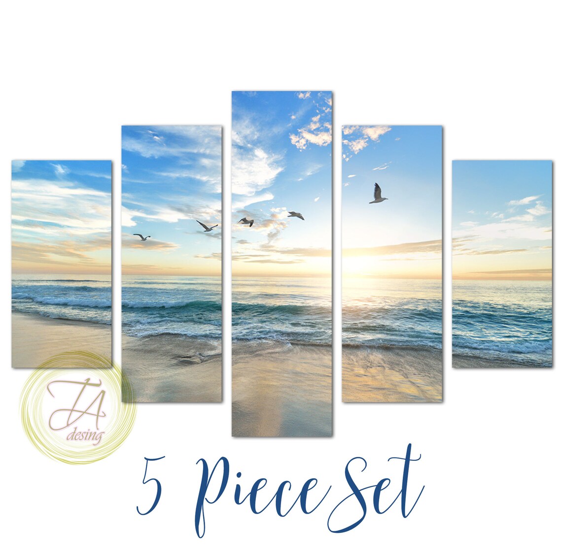 Beach Canvas Print Coastal Wall Art Beach Canvas Wall Art 5 Etsy