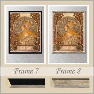 Zodiac by Alphonse Mucha printed on canvas frames