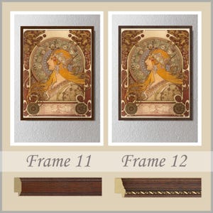 Zodiac by Alphonse Mucha printed on canvas frames