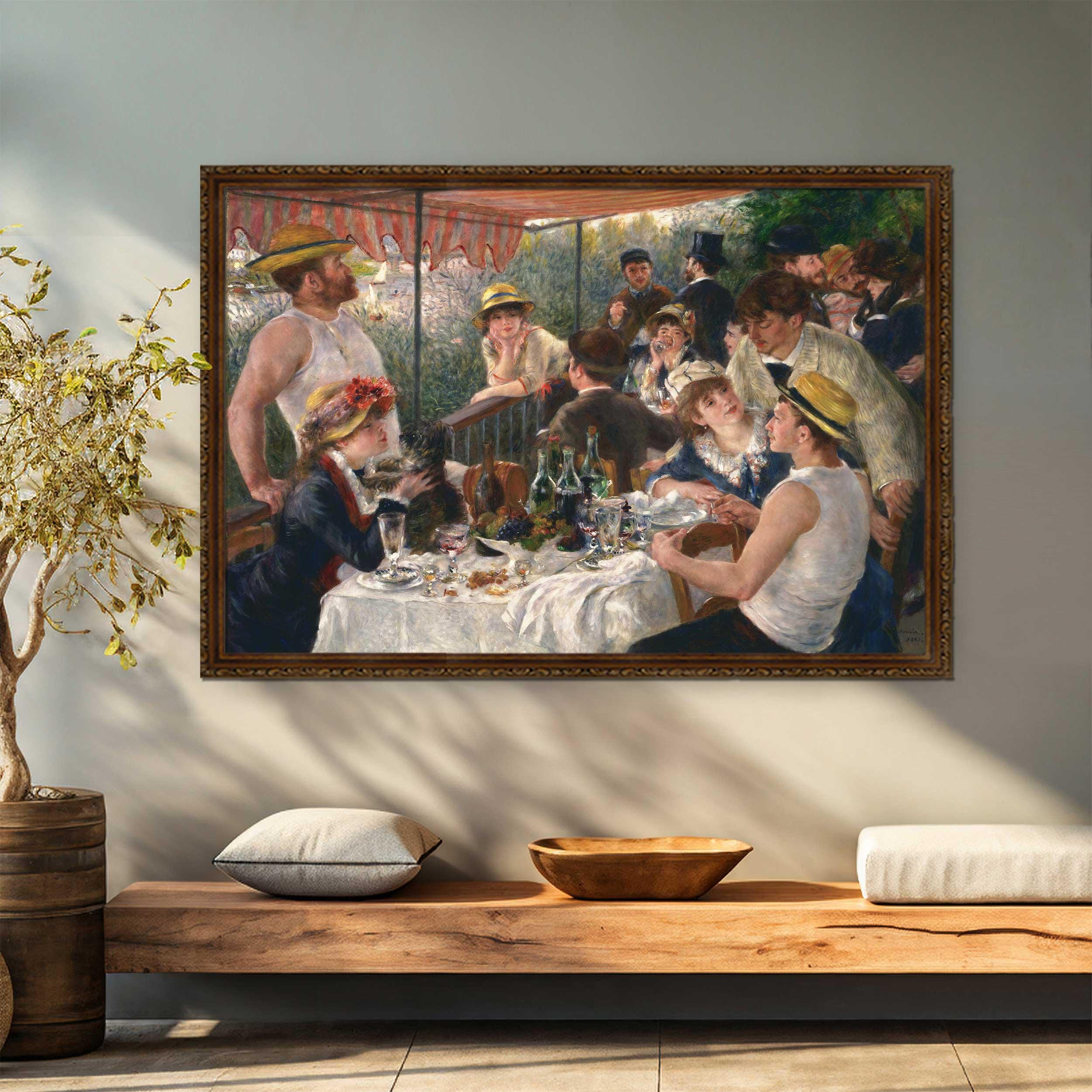 Luncheon of the Boating Party by Renoir Print on Canvas - Etsy