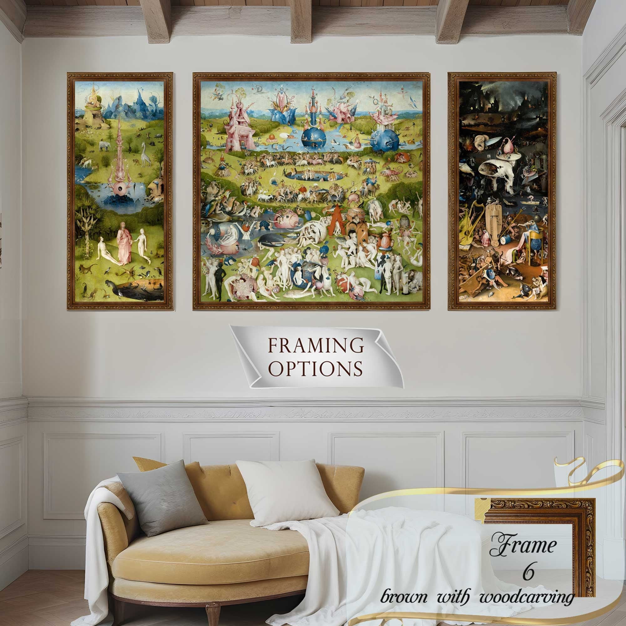 Hieronymus Bosch "Garden of Earthly Delights" Canvas Print