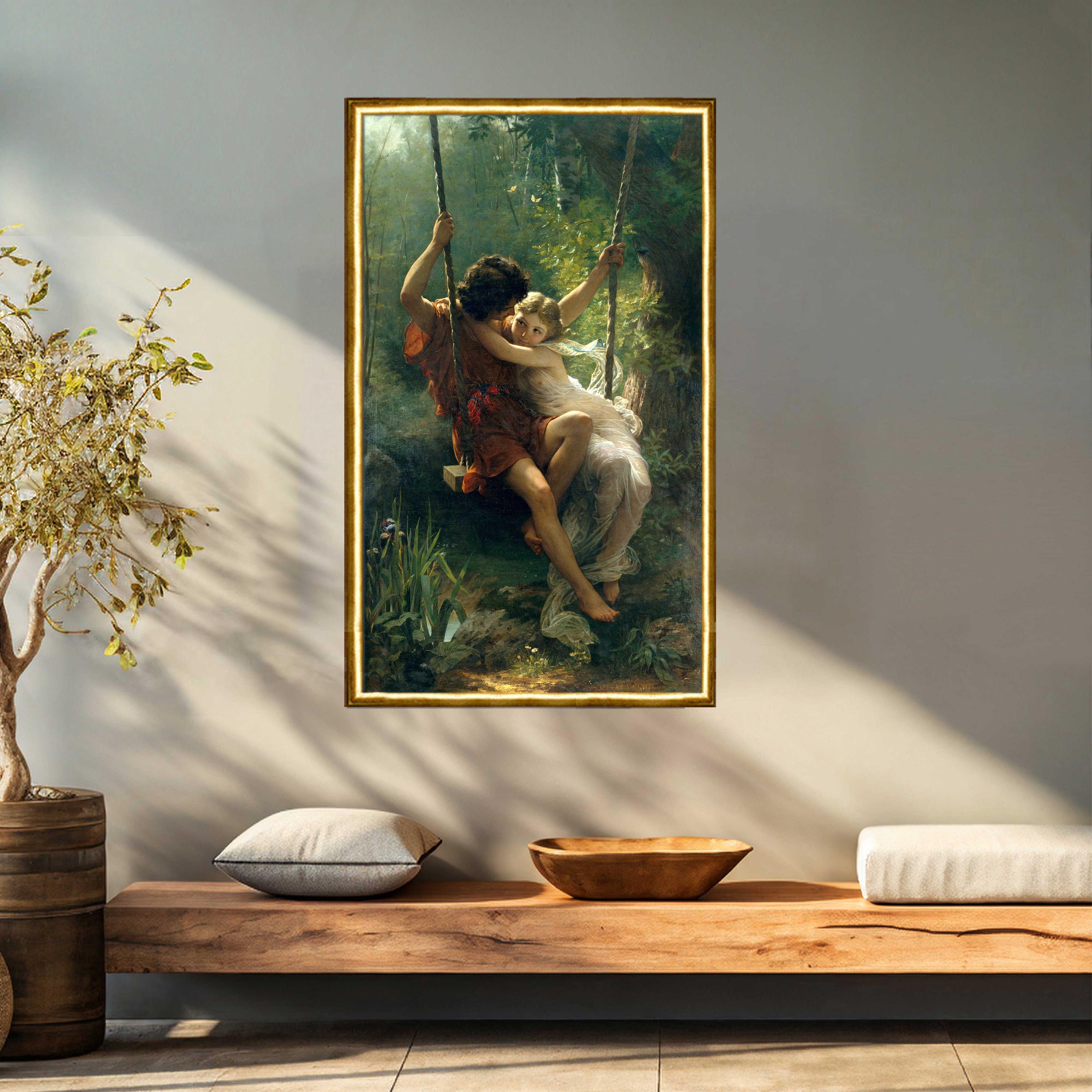 Pierre-auguste Cot - Springtime Vintage Print on Canvas