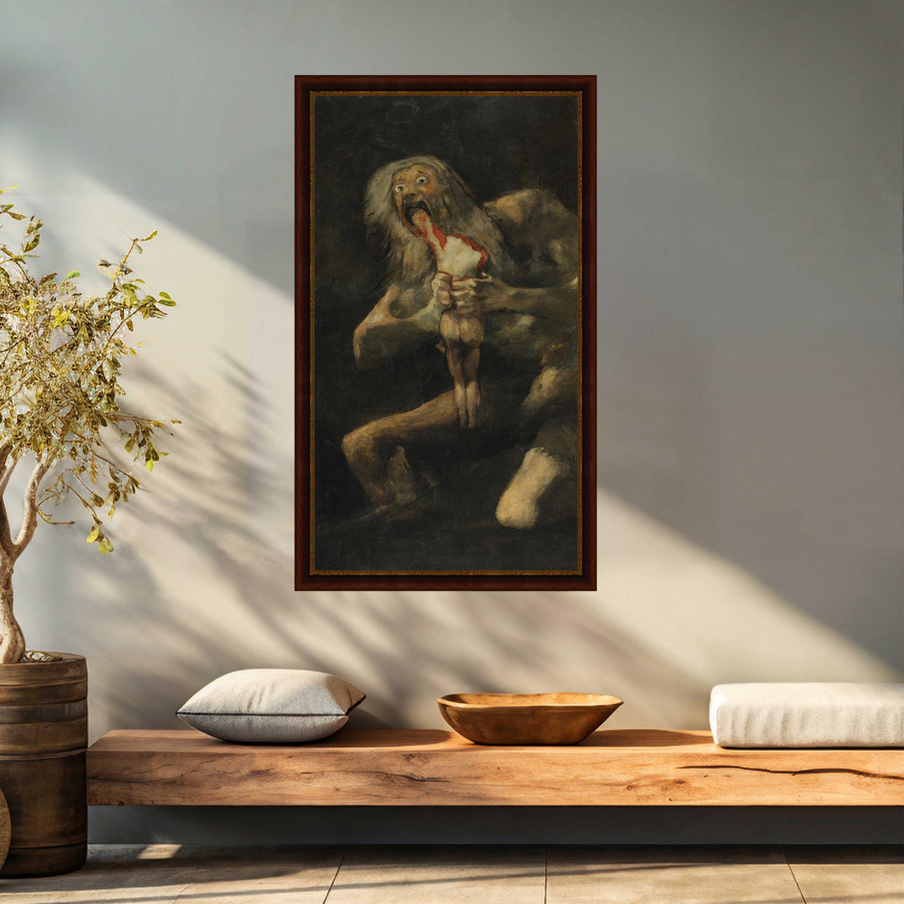 Francisco Goya - Saturn Devouring His Son Vintage Print Reproduction on ...
