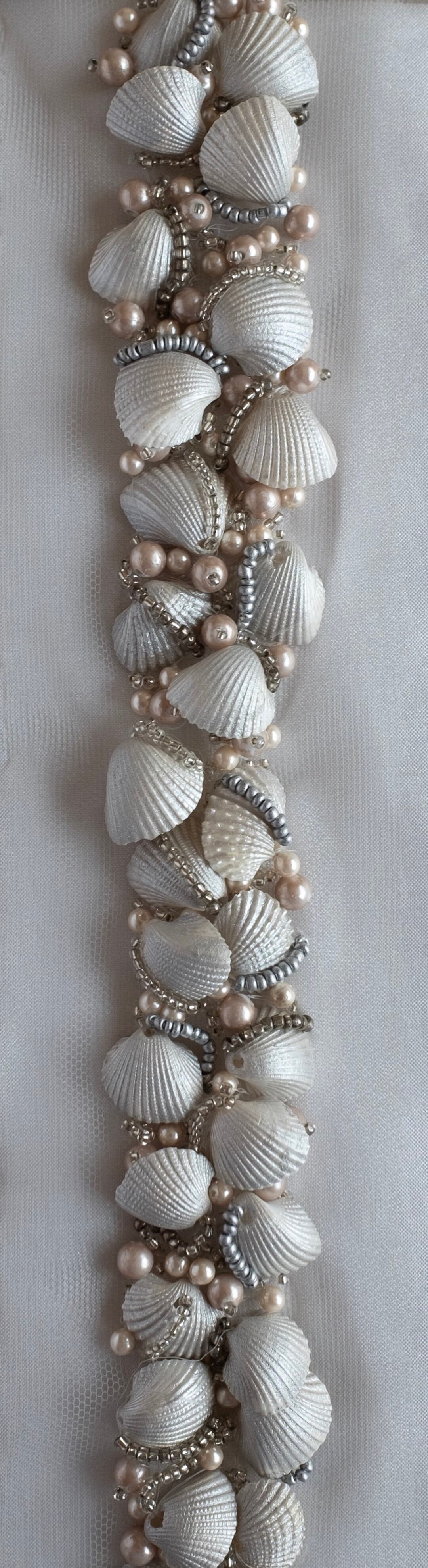 Couture Trim Hand-made Trim in Silver With Shells and Pearls - Etsy