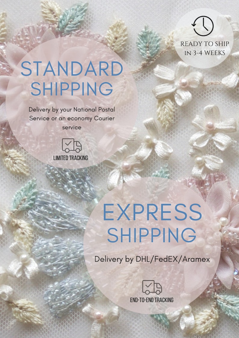 Beaded Tulle Embroidery With Five Petalled Flowers Beads Etsy