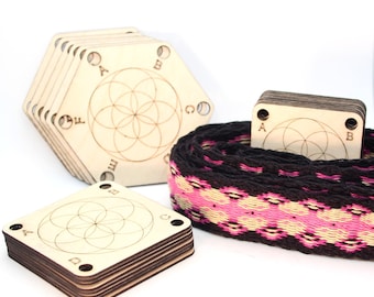 Weaving cards "seed of life" set of 10 to choose from