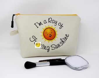 Ray of F**king Sunshine Cosmetic/Utility/Project Case - Personalization available