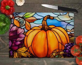 Pumpkin Autumn Cutting or Serving Board - 8 x 11"