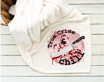 Crime Personalized Fleece Throw Blanket