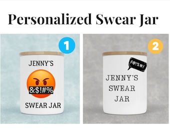 Personalized Swear Jar- 11oz Ceramic Jar
