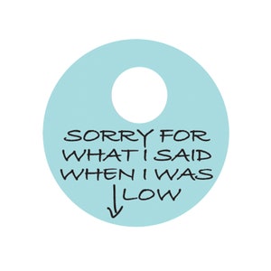 Sorry For What I Said When I Was Low - Freestyle Libre 3 Sensor Sticker - Set of Two or Choose One Mint