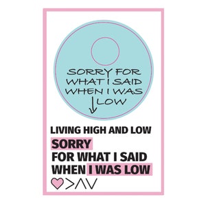 Sorry For What I Said When I Was Low - Freestyle Libre 3 Sensor Sticker - Set of Two or Choose One image 3