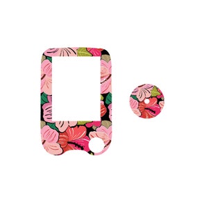 Hibiscus - Freestyle Libre Reader & Sensor Stickers - Choose Reader Only or Set with Sensor Sticker