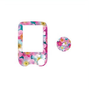 Flower Drops - Freestyle Libre Reader & Sensor or MiaoMiao 2 Stickers - Choose Reader Only or Set with Sensor or MiaoMiao Sticker