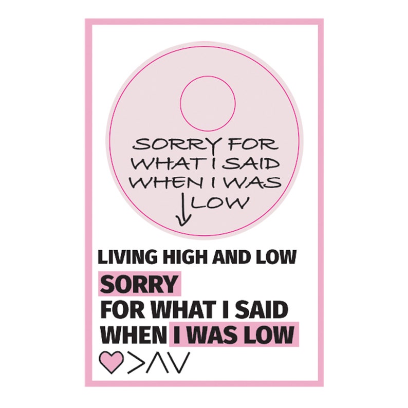 Sorry For What I Said When I Was Low - Freestyle Libre 3 Sensor Sticker - Set of Two or Choose One image 5