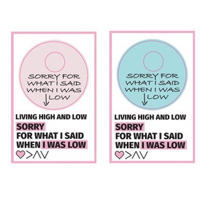 Sorry For What I Said When I Was Low - Freestyle Libre 3 Sensor Sticker - Set of Two or Choose One image 6