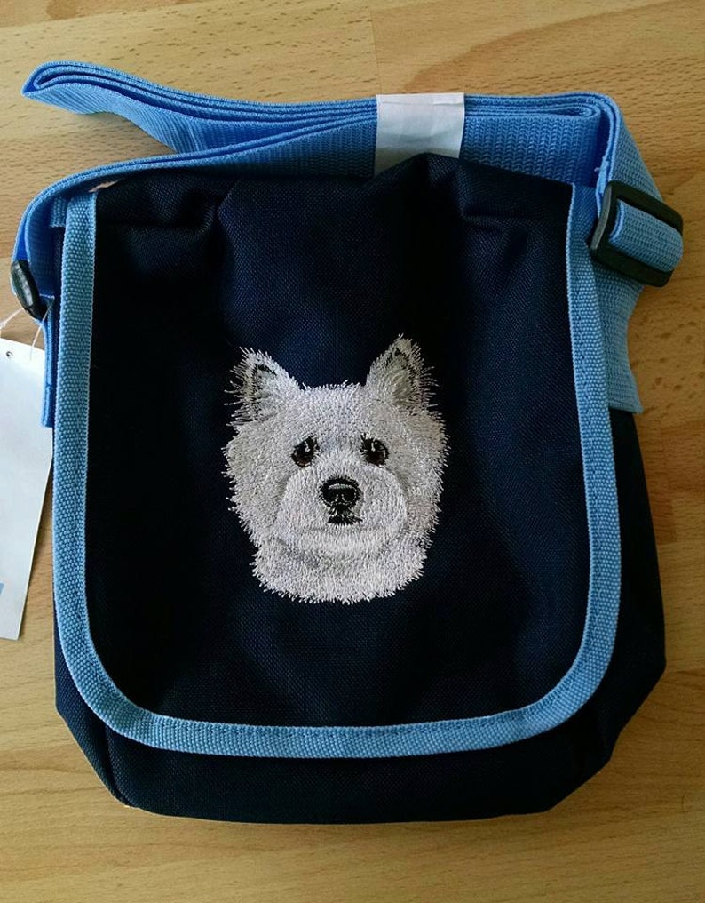 Embroidered West Highland Terrier Westie Shoulder Bag Purse Etsy