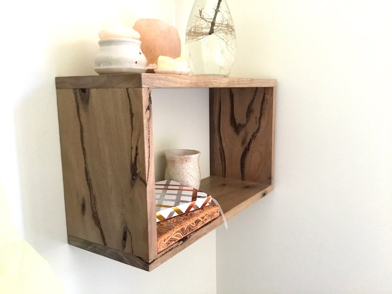 Bedside Table Home Decor Floating Wooden Modern Box Shelf Bedroom Timber Furniture Australia Perth