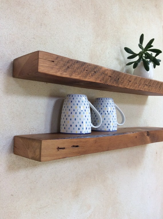 Reclaimed wood floating shelf Australian Perth Rustic Oregon Etsy