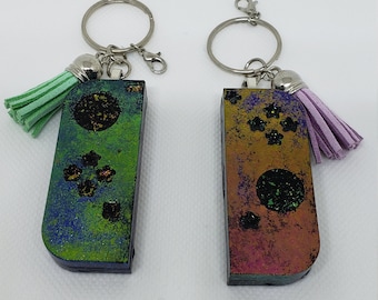 color-shift "switch" matching key chains