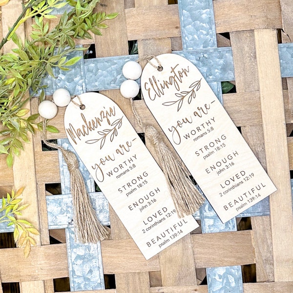 Personalized christian bookmarks etsy
