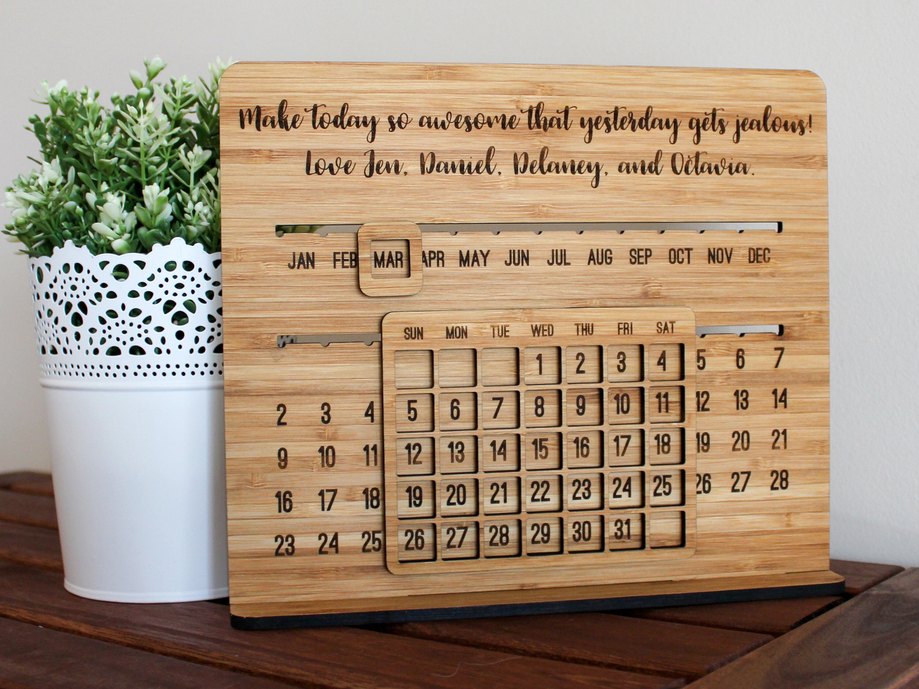 Perpetual Desk Calendar