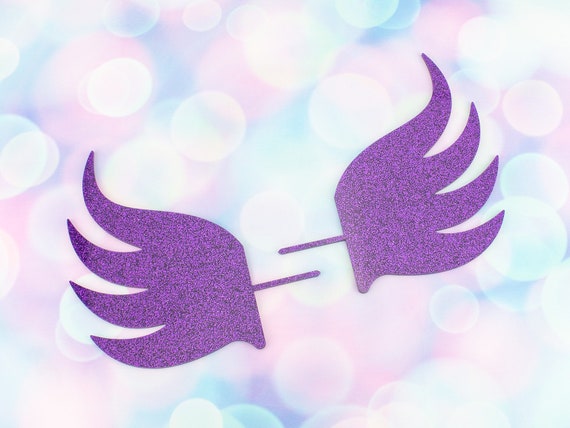 unicorn wings cake topper set etsy
