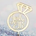 Diamond Ring Cake Topper Engagement Cake Topper - Etsy