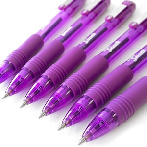 Z-Grip Smooth - Retractable Ballpoint Pen - Pack of 6 - Purple