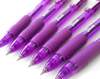 Z-Grip Smooth - Retractable Ballpoint Pen - Pack of 6 - Purple