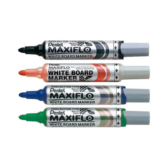 Super Clicks Retractable Markers, Assorted Bullet Tip Sizes, Assorted  Colors, 10/Pack