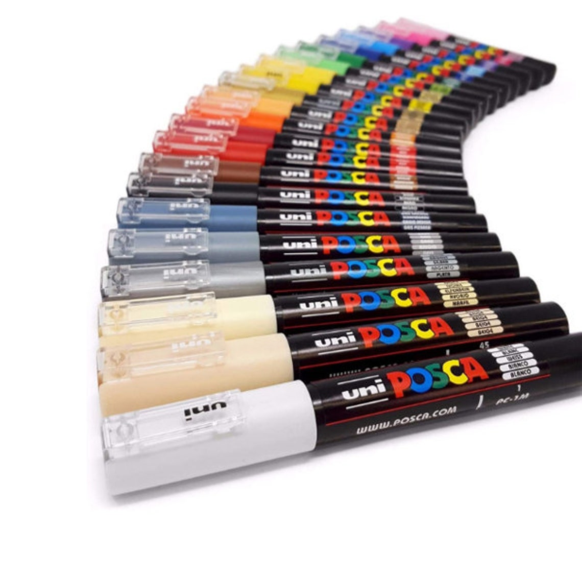 Uni Posca PC1M Fine Paint Marker Art Pens Every Colour Etsy