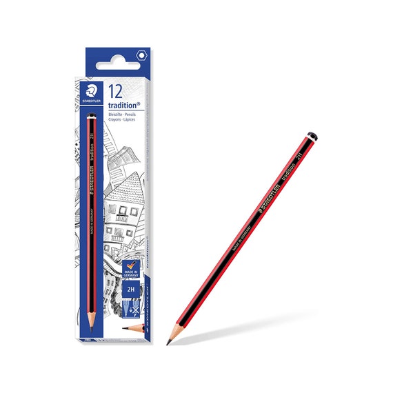 STAEDTLER Tradition Graphite Pencil Set 2H box of 12 Ideal for School  Classroom Teacher Writing Drawing Sketching Multi Pack 