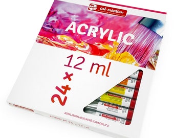 Royal Talens - Art Creation - Acrylic Paint Set - 6 x 75ml Tubes - Assorted  Colours