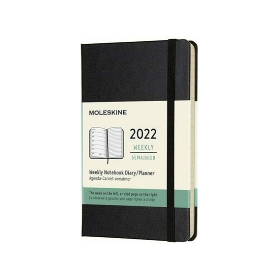 Moleskine 2022 Diary 12-month Weekly 9x14cm Pocket - Etsy UK