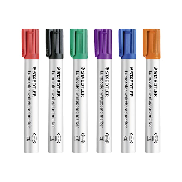 Lumocolor Whiteboard Marker Chisel Tip | Staedtler 351B | Assorted Colours | Various Pack Sizes | Bullet Tip | School Office Work