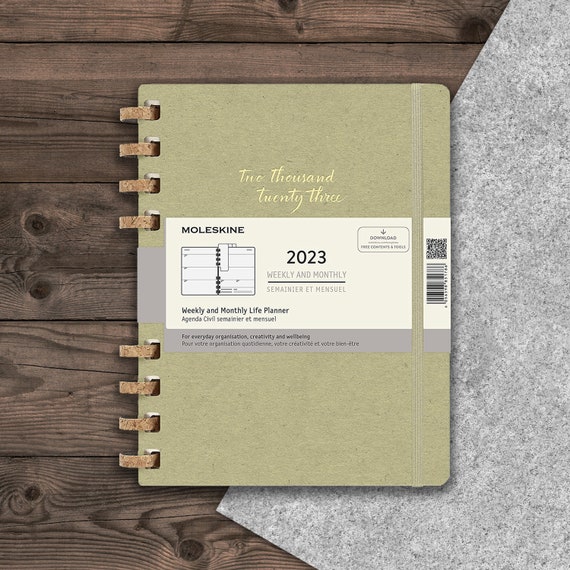 Moleskine 2023 Weekly and Monthly Life Spiral Planner Crush Etsy Canada