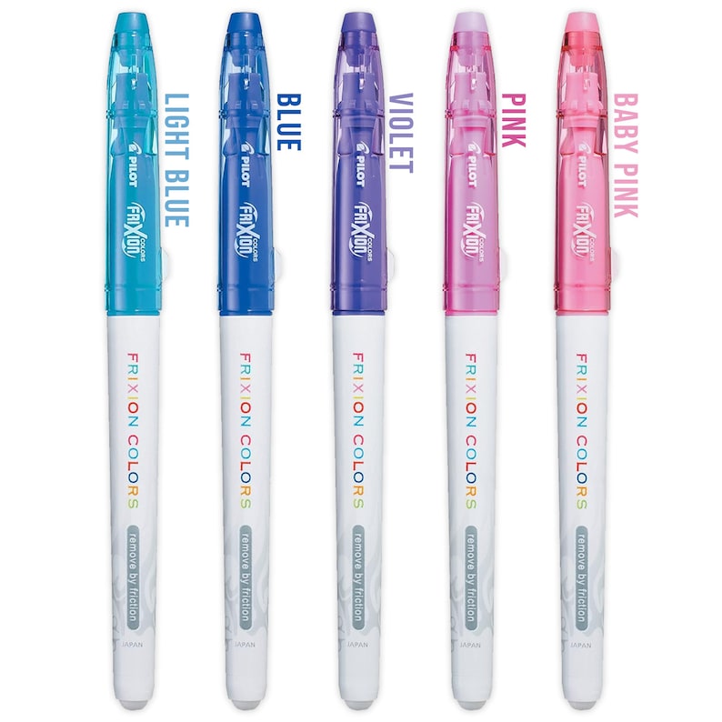 Pilot FriXion Colors Erasable Felt Tip Marker Pens Medium Tip Assorted Colours Temporary Fabric Fibre Tip Markers Fun Stationery image 4