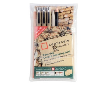 Zentangle Renaissance Tool Set | Sakura Pigma Micron | Create Amazing Art | Art Set | Calligraphy Hand Writing Journaling