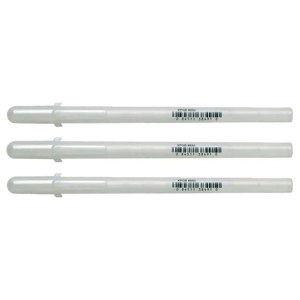 Sakura Glaze - 3D Glossy Bold Roller Pen - 3 Pack - Clear #800