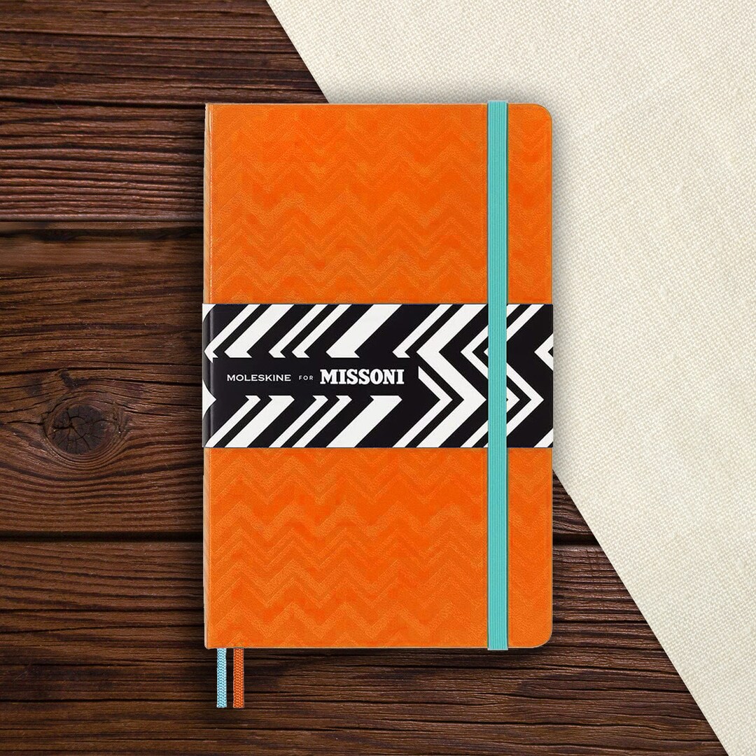 Moleskine Missoni Edition Note Book Orange Hardcover Etsy