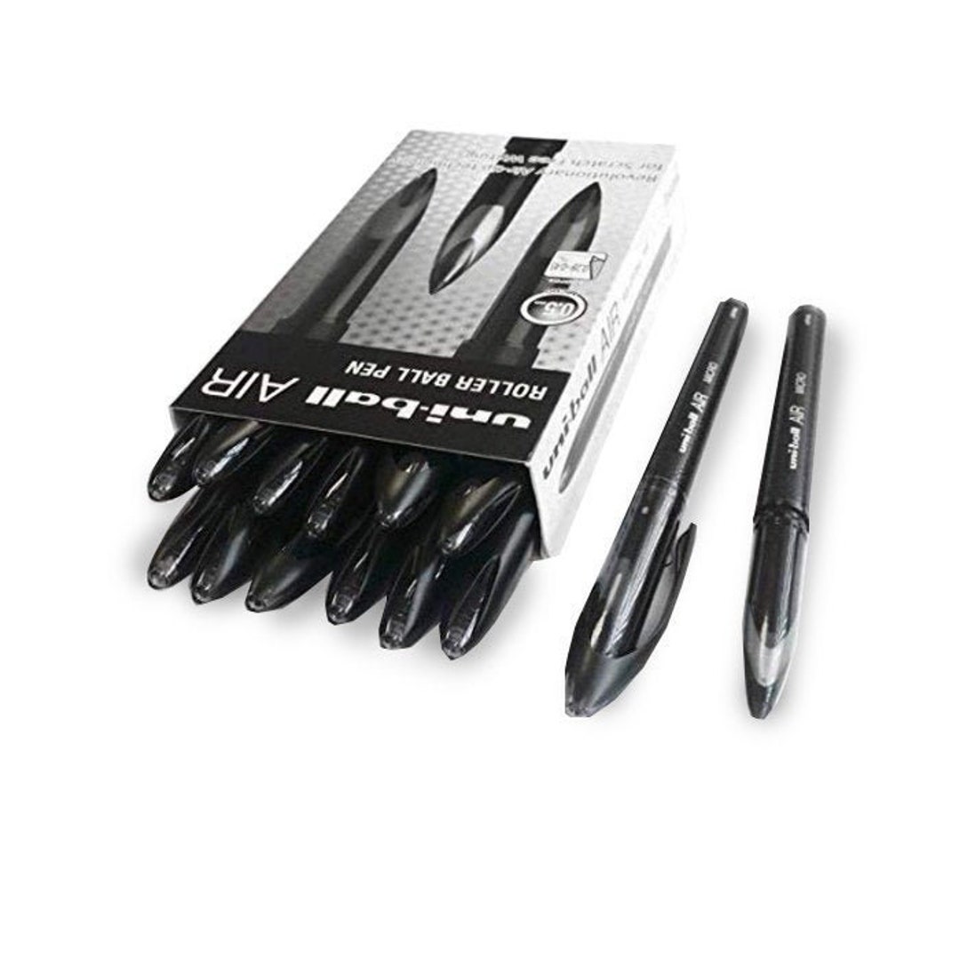 Uni-ball AIR Micro 0.5mm Fine Rollerball 12 2 Free Black UBA-188-M - Etsy