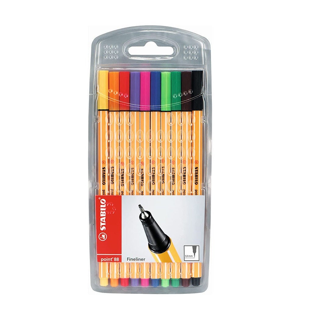 STABILO POINT 88 FINELINER PEN 47 COLORS 0.4mm (SET of 5)