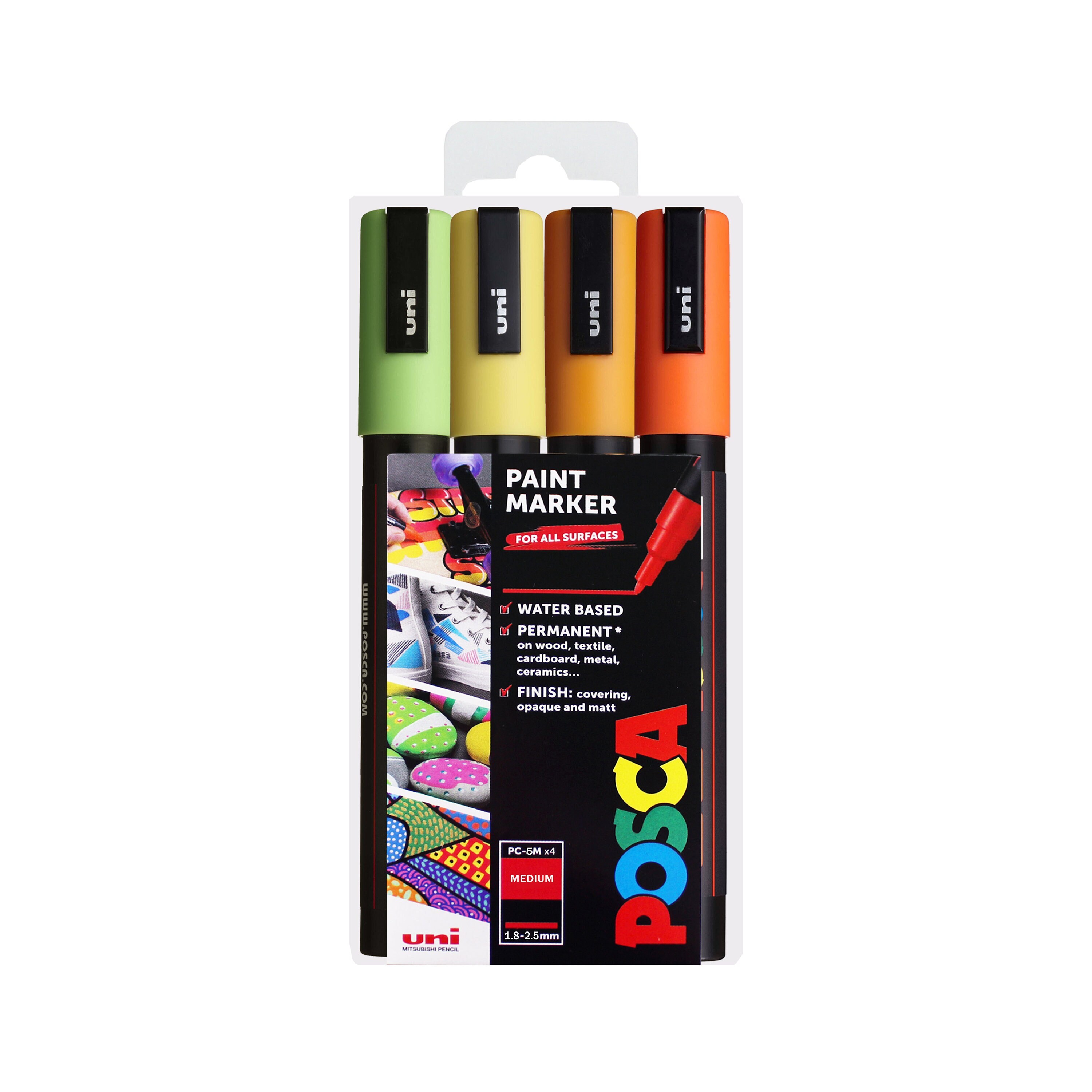 Buy Posca Pens Set 5M - Paint Markers - Artworx Art Supplies