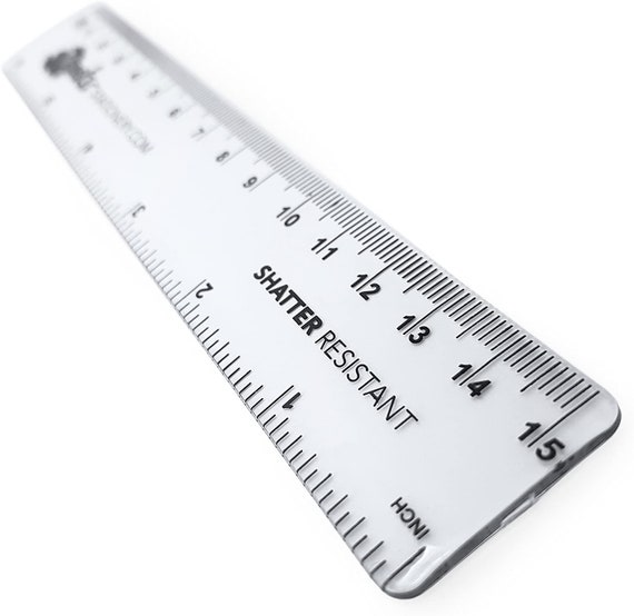 Plastic Ruler, Clear Rulers Plastic Transparent Ruler Shatterproof